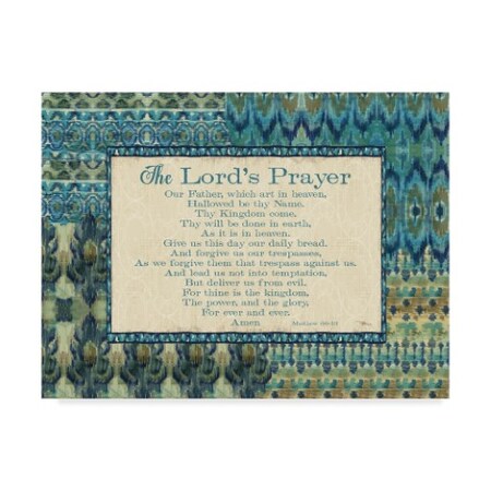 Trademark Fine Art Pela Studio 'Mirage Iii Words Blue' Canvas Art, 24x32 WAP07539-C2432GG